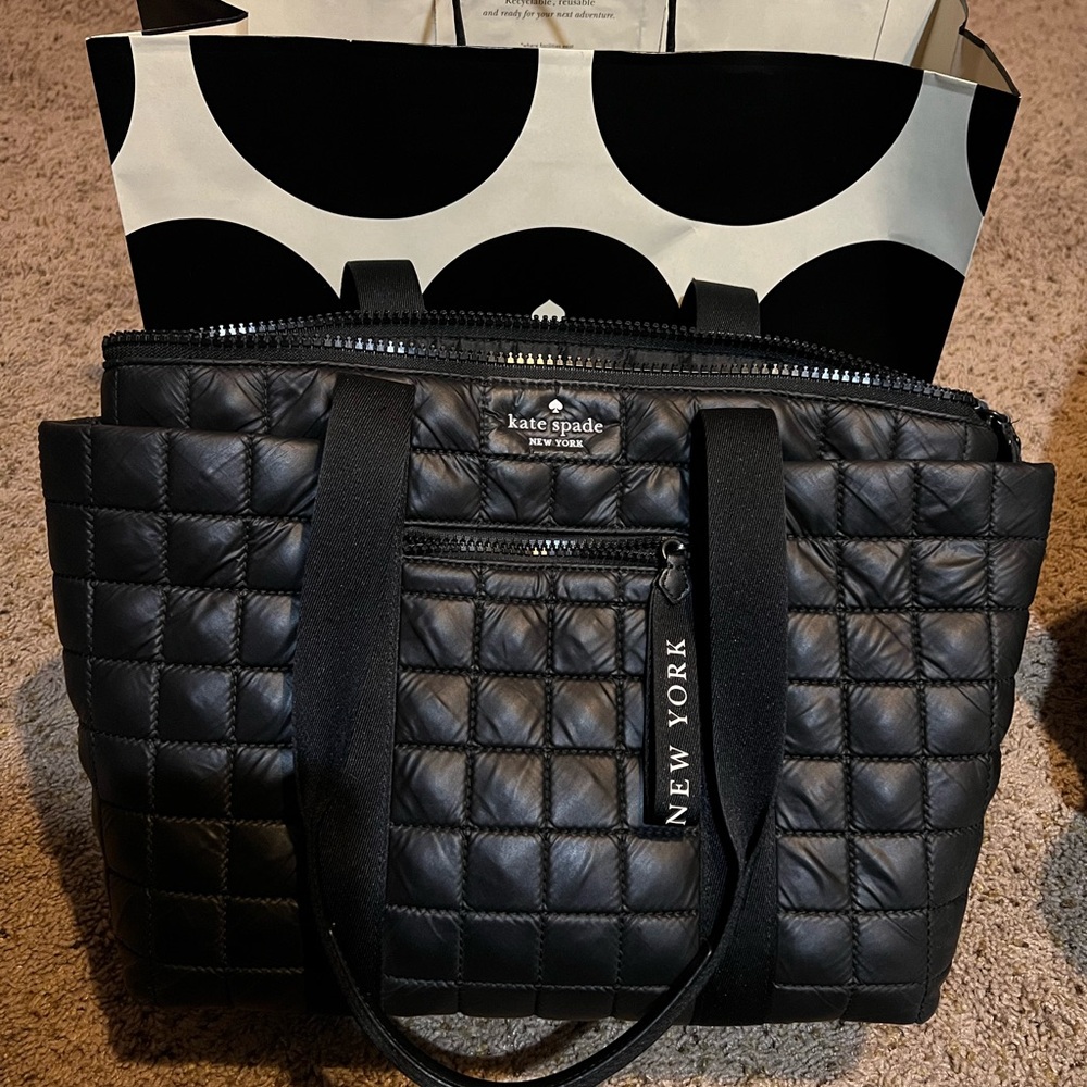 Kate Spade Quilted Black Tote